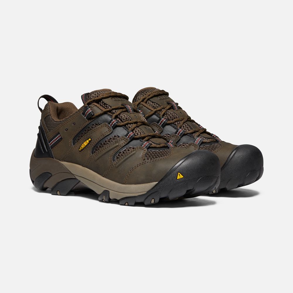 Chaussures de Travail Keen Homme Marron | Lansing Basse (Steel Toe) | YZTKA-2139